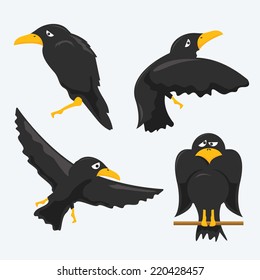 cartoon crows