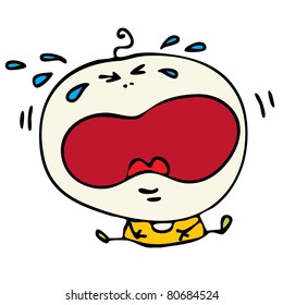 cartoon cry baby