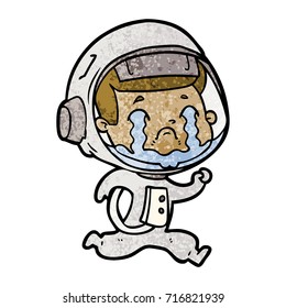 astronauta llorando caricatura