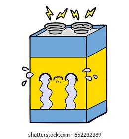 Cartoon-Weinbatterie