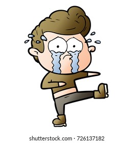cartoon crying dancer
