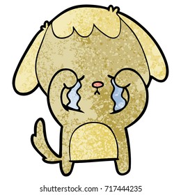 cartoon crying dog