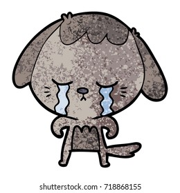 cartoon crying dog
