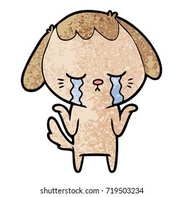 perro llorando dibujos animados