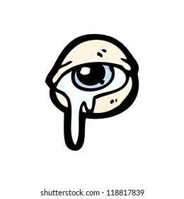 cartoon crying eye