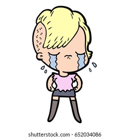 Cartoon-Weinmädchen