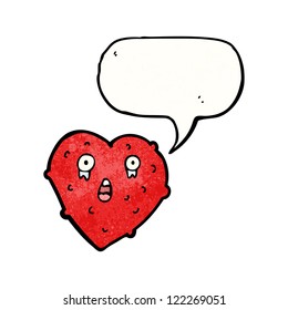 cartoon crying love heart