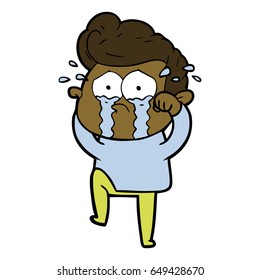 cartoon crying man
