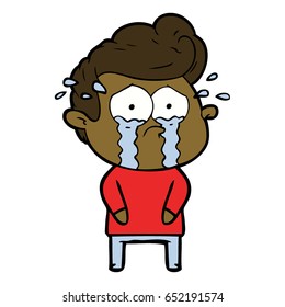 hombre llorando caricatura