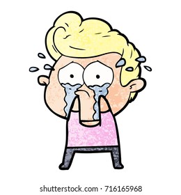 cartoon crying man