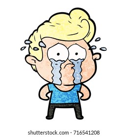 cartoon crying man
