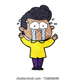 cartoon crying man