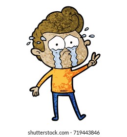 cartoon crying man