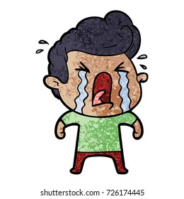 cartoon crying man