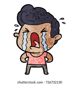 hombre llorando caricatura