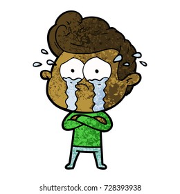 cartoon crying man