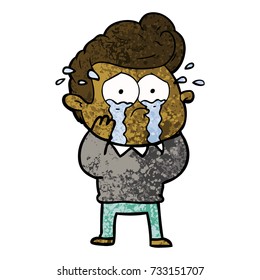 cartoon crying man
