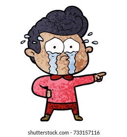 cartoon crying man