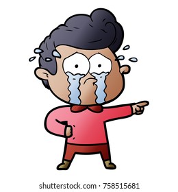 hombre llorando caricatura
