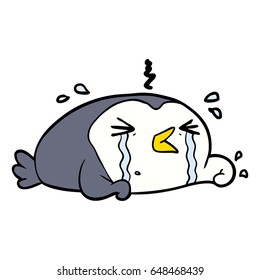 pingüino llorando