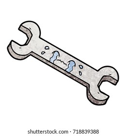 cartoon crying spanner