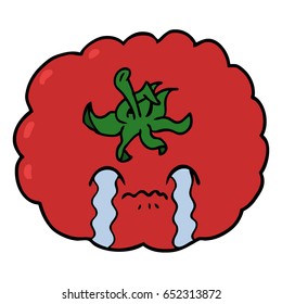 Cartoon-Weintomate