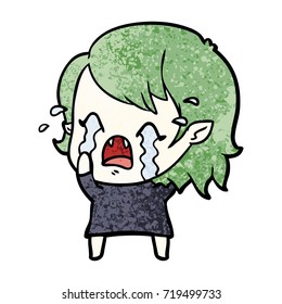 Cartoon-Schreien-Vampirmädchen