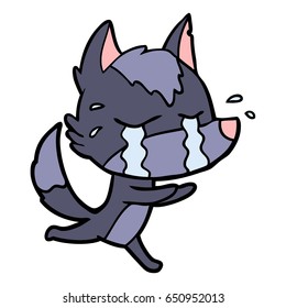 cartoon crying wolf
