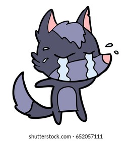 cartoon crying wolf
