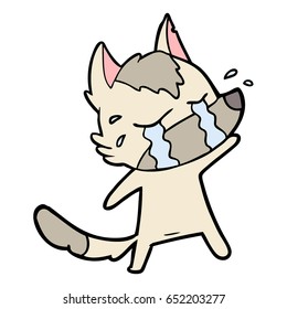 cartoon crying wolf