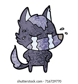 cartoon crying wolf