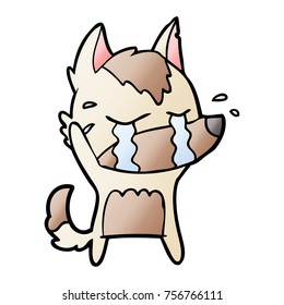 cartoon crying wolf