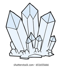 Cartoon Crystals Stock Vector (Royalty Free) 651655666 | Shutterstock