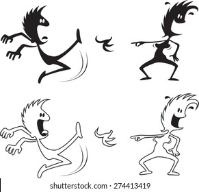 A cartoon cuckoo clock. layered vector and high resolution jpeg. Cuckoo Clock.
