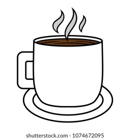 Cartoon Cup of Coffee or Tea