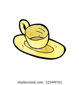 cartoon cup and saucer
