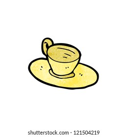 cartoon cup and saucer