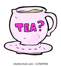 cartoon cup of tea