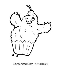 Cartoon-Cupcake-Monster