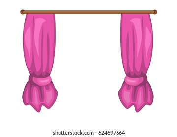 cartoon curtains vector symbol icon design. Beautiful illustration isolated on white background
