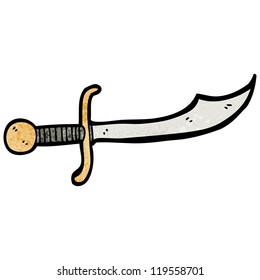 cartoon curved sword