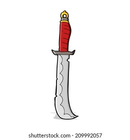 cartoon curved sword