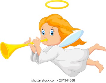 Cartoon cute angel