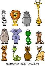 cartoon cute animals