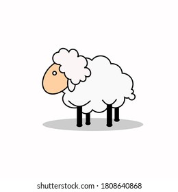 Cartoon cute animals for baby card and invitation. Vector illustration. EPS10