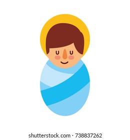 cartoon cute baby jesus christ christmas image