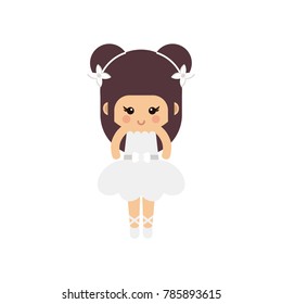 cartoon cute ballerina