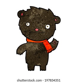 cartoon cute black bear
