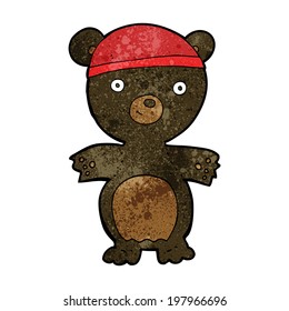 cartoon cute black bear