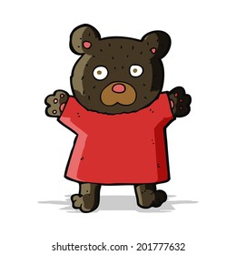 cartoon cute black bear